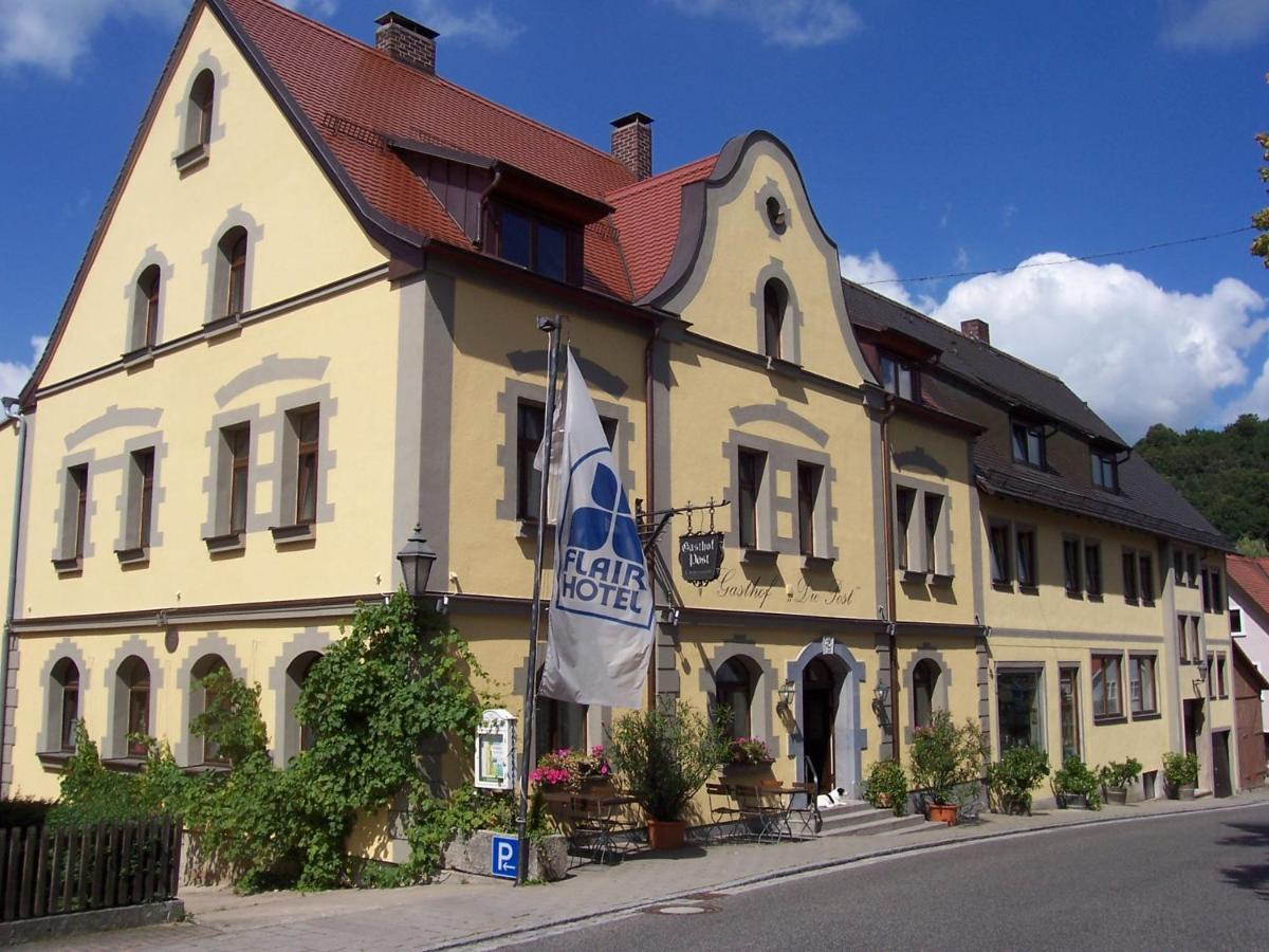 Hotel-Gasthof Die Post Brennerei Frankenhoehe Schillingsfürst Exterior foto